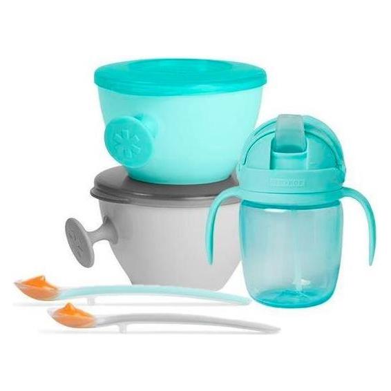 Skiphop Easy Serve Reiseschüssel mit Löffel und Trinkflasche (SH9K212910)