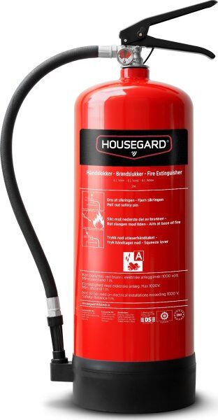 Housegard Vandslukker   6 L   Rød
