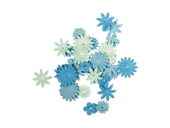 Rayher Papier-Blütenmischung SB-Tube 1.5-2.5 cm 36 Stück
