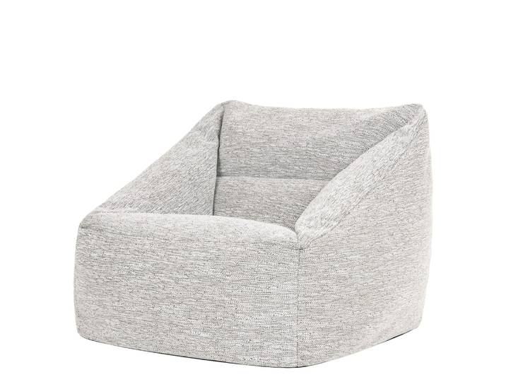 Pouf poire fauteuil en tissu tissé, naturel