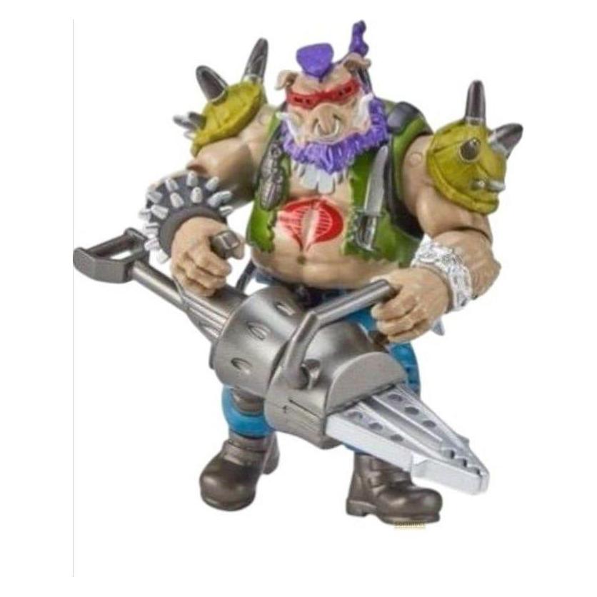 Playmates Tortues Ninja x G.I. Joe Crossover Classics figurine Bebop x Dreadnok Ripper 12 cm (PLA81933)