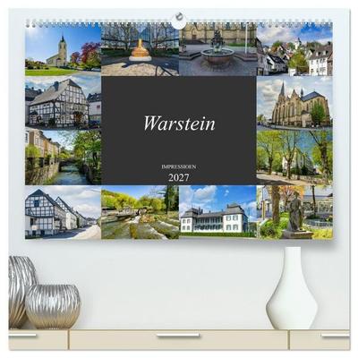 Warstein Impressionen (hochwertiger Premium Wandkalender 2027 DIN A2 quer), Kunstdruck in Hochglanz