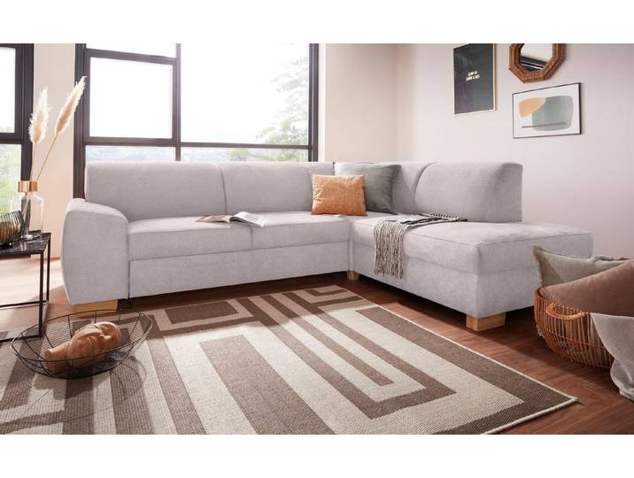 DOMO collection Ecksofa Incanto kubische Formensprache, Breite 260cm, komfortabel, L-Form, ohne Bettfunktion, Struktur weich