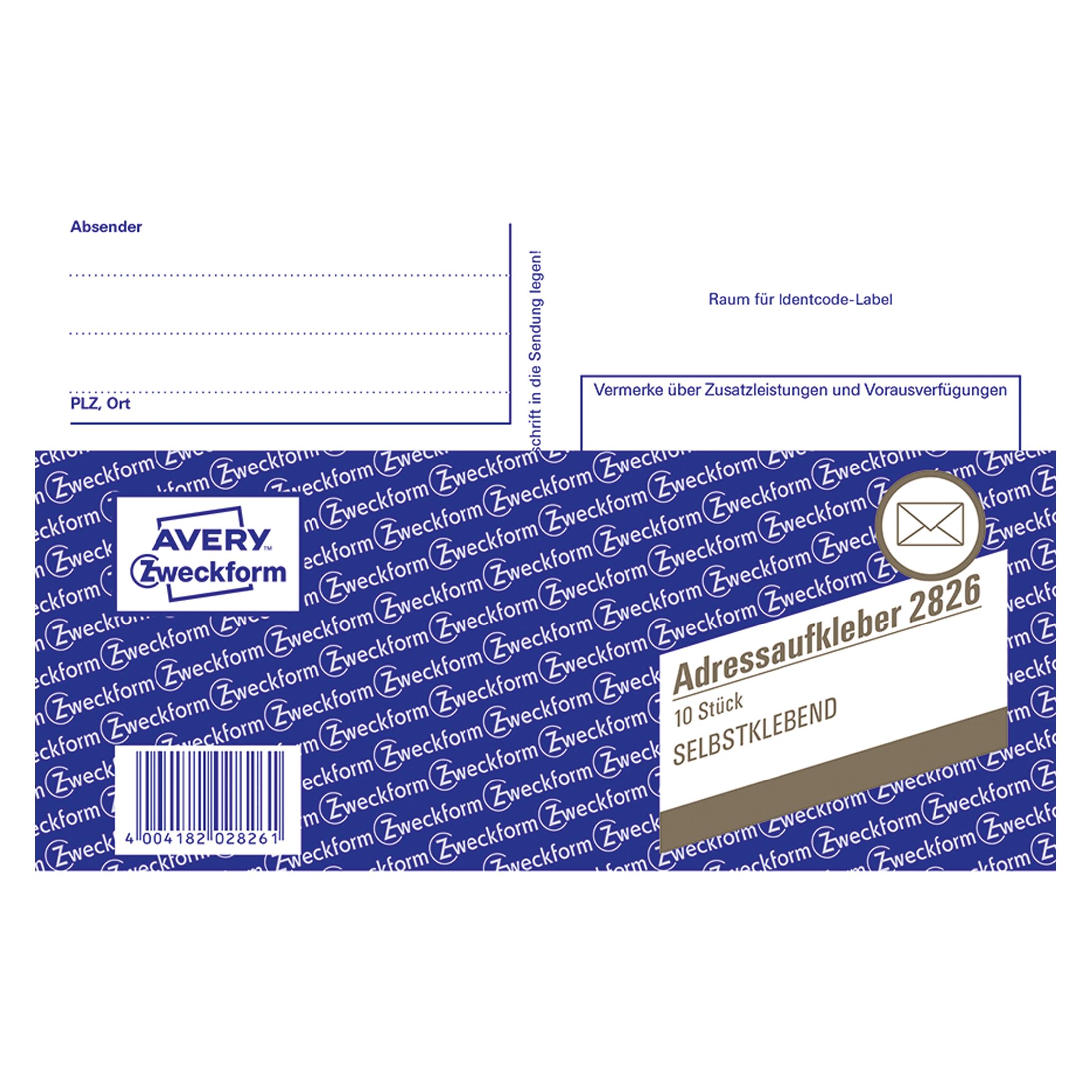 Avery Adressaufkleberheft (2826)