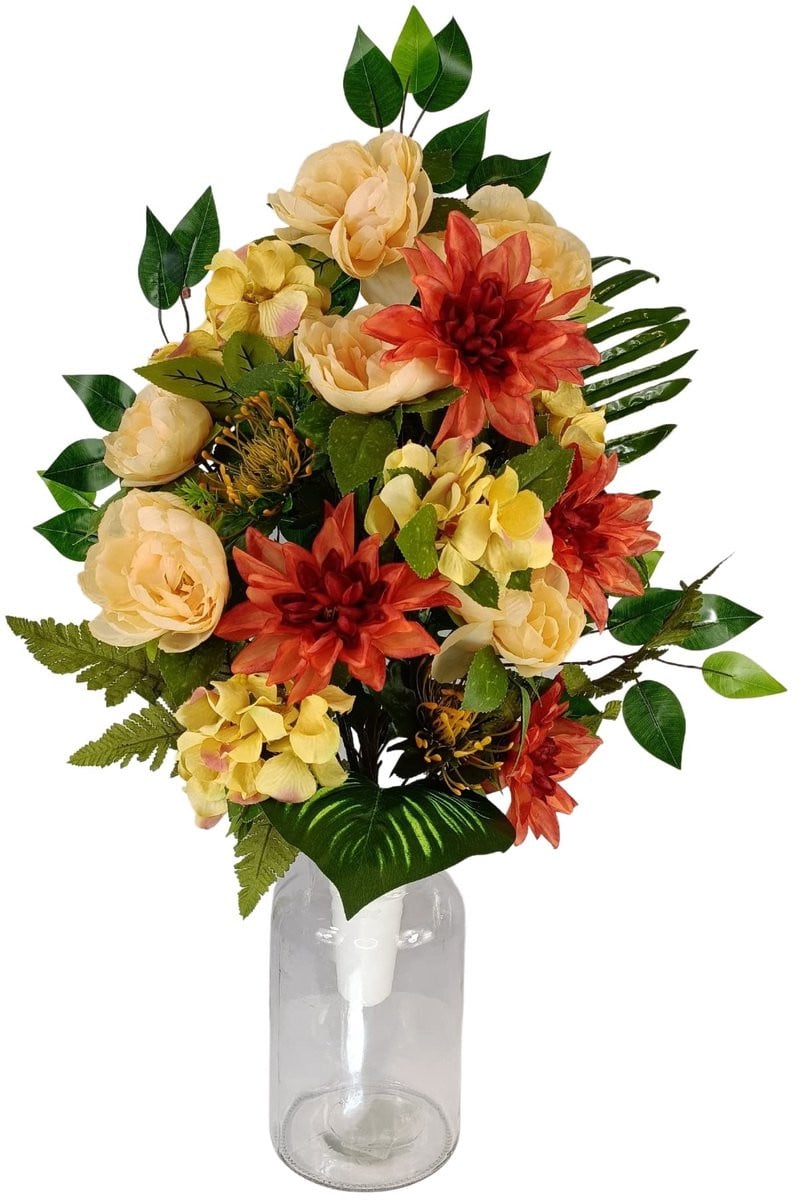 Omgoods Kunstbloemen voor begraafplaatsen en woningen