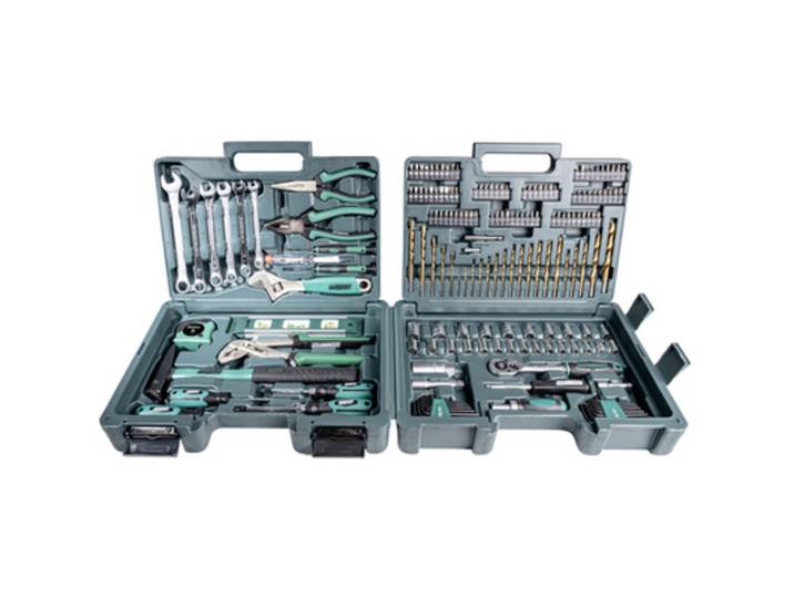 BRÜDER MANNESMANN Jeu d'outils, 176 pièces, coffre à outils
