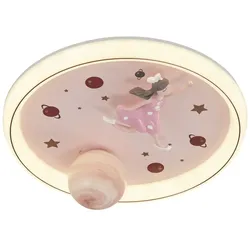 KHG Deckenleuchte   , rosa/pink , Maße (cm): H: 6  Ø: 48