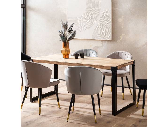 Table massive Tahupo 120 x 60cm Marron
