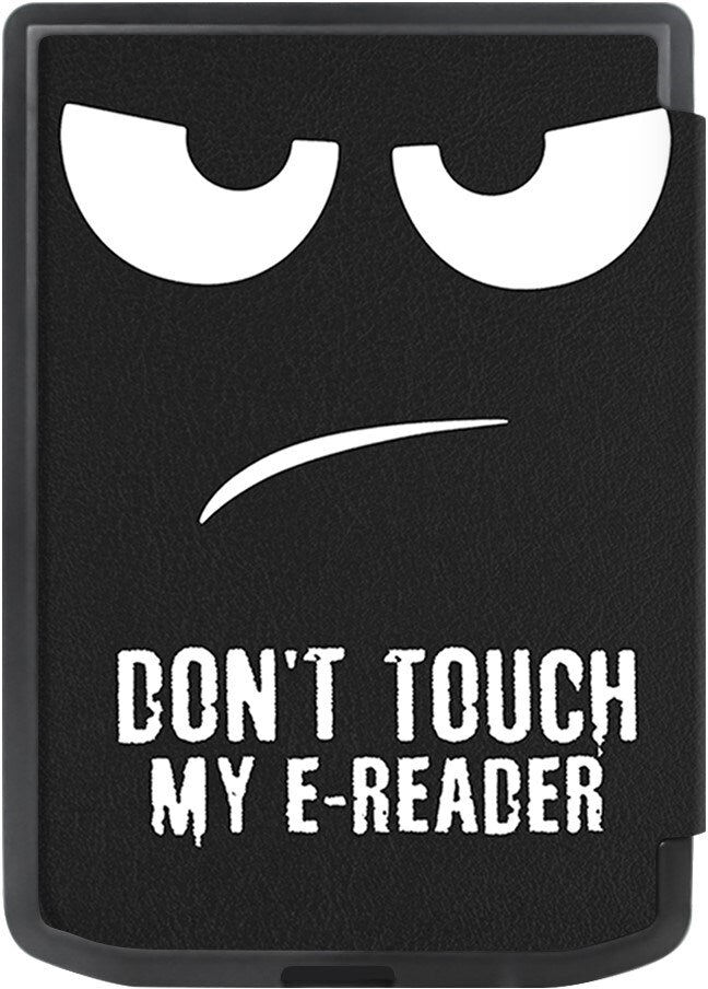 TABLETCOVERS.DK Pocketbook Verse Pro Kunstlæder Cover m. Vågeblus Funktion - "Don't Touch My E-Reader"