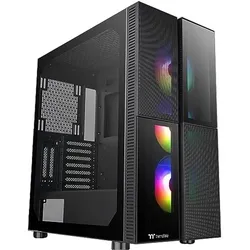 Thermaltake Versa T26 TG ARGB Midi Tower (ATX, mATX, Mini-ITX), PC Gehäuse, Schwarz