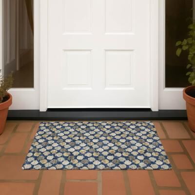 Addison Rugs Machine Washable Indoor/ Outdoor Costal Shells Chantille Rug