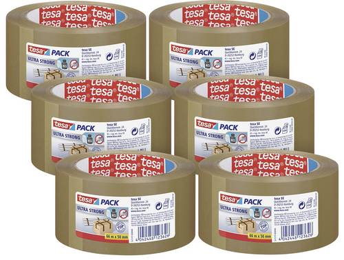 Tesa ULTRA STRONG 57177 Packband Braun (L x B) 66m x 50mm 6St.