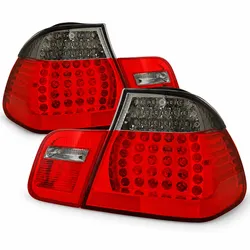 LED-Rückleuchten passend für BMW E46 05/1998–08/2001 Limousine | Rot/Smoke