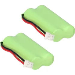 2x Akku kompatibel Siemens A120 / A140 Gigaset 700mAh 2.4V