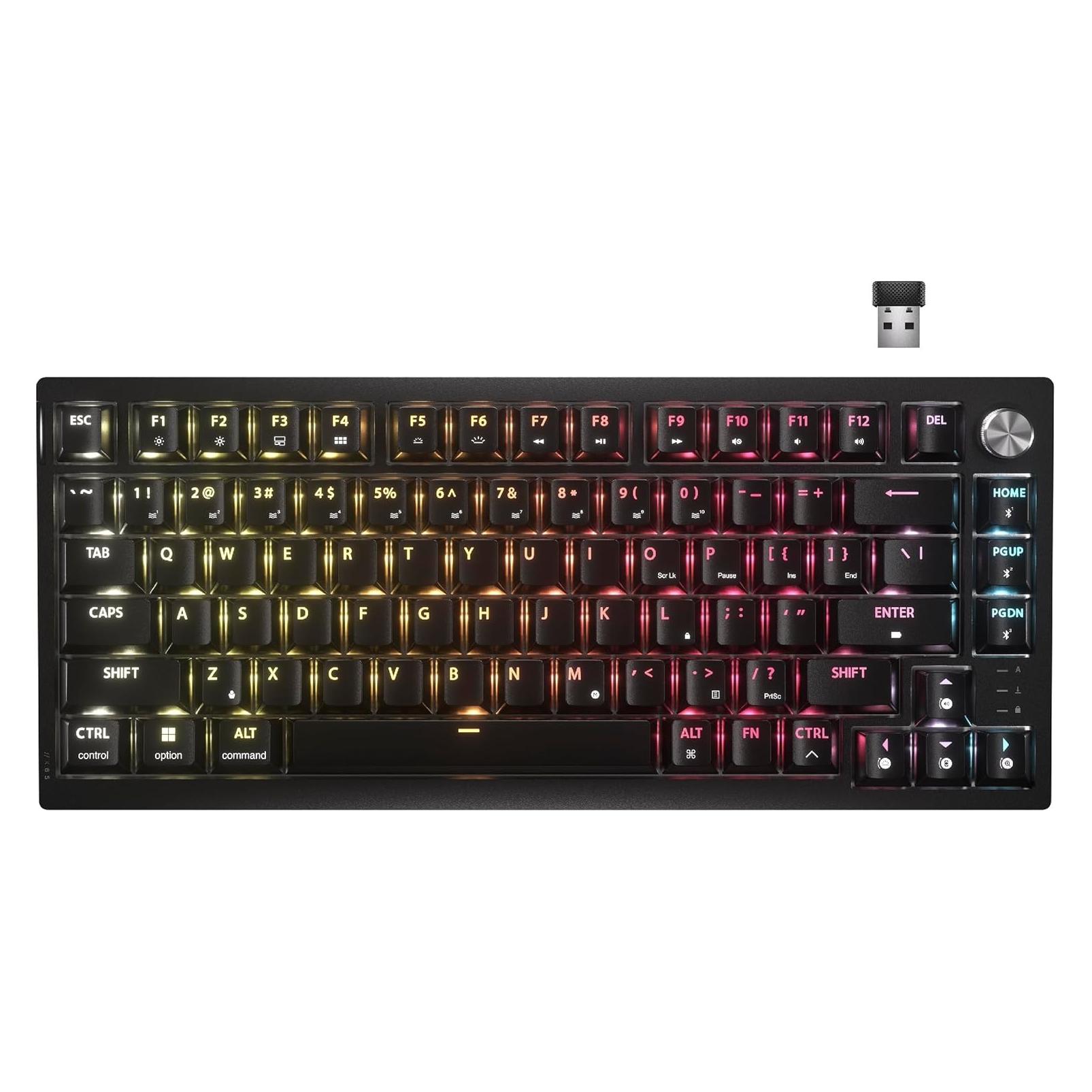 Corsair K65 Plus (US, Kabelgebunden, Kabellos) (CH-91D441F-NA)