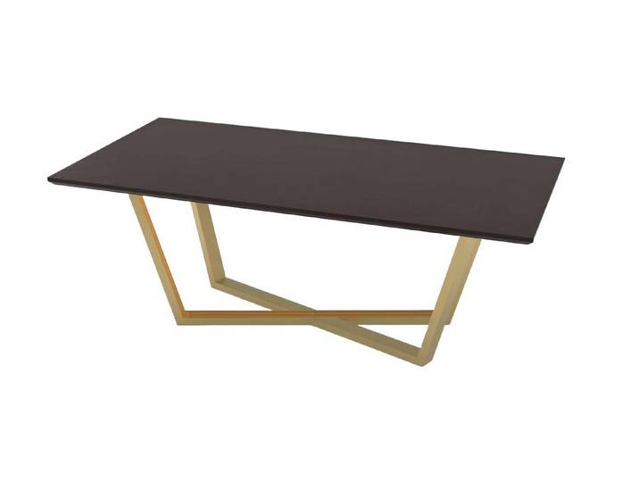 Xlmoebel Esstisch Luxuriöser brauner Esstisch aus edlem Holz mit eleganter Gestaltung (1-St., Esstisch), Hergestellt in Europa