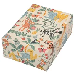 JUNG Geschenkpapier »Oase Dschungeltiere« braun, 50 cm
