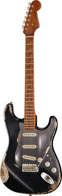 Fender 50s Strat BKoVBL Relic MBAH Black over Vintage Blonde