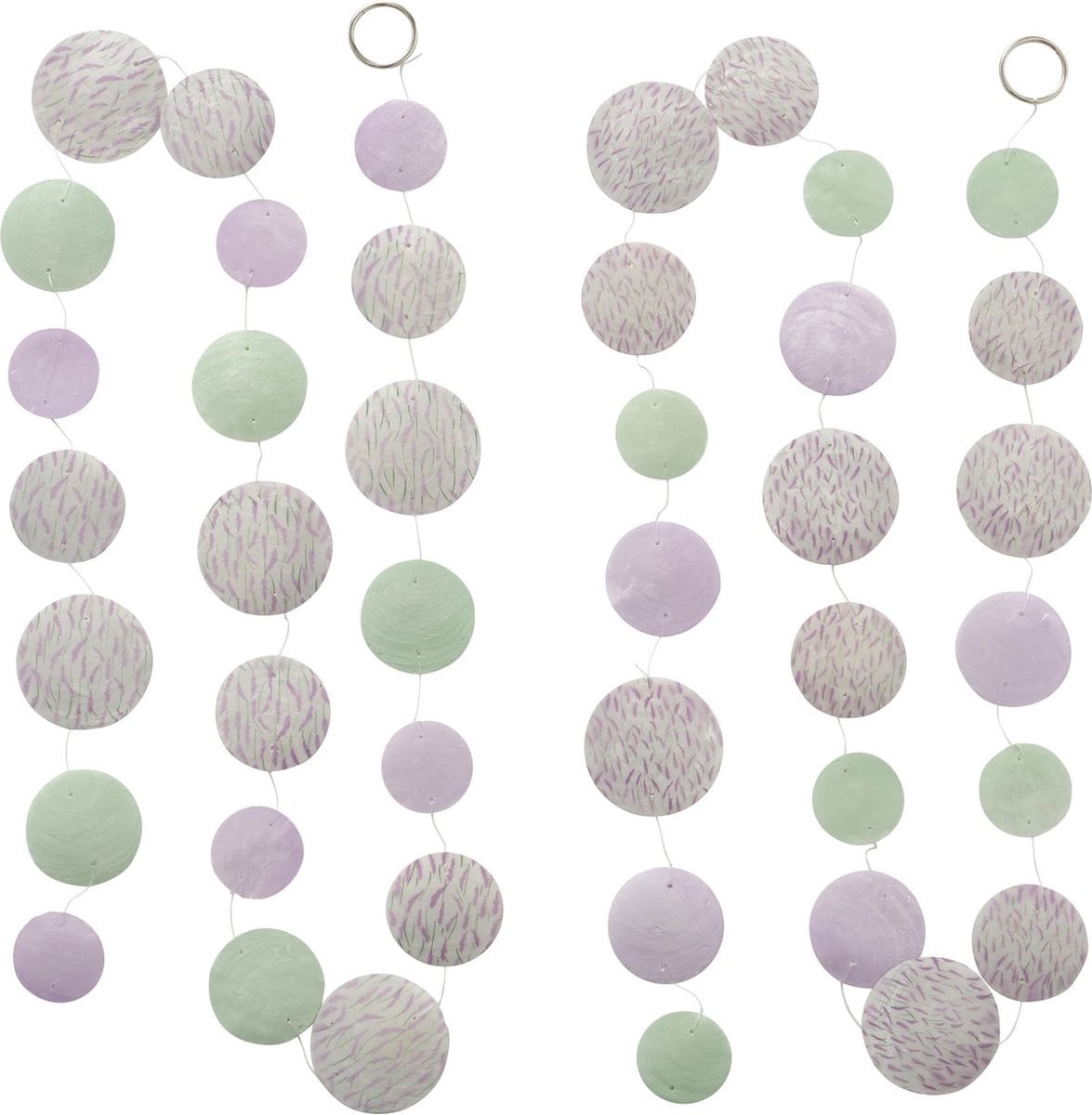 Boltze Schelpenhanger Capiz Lavendel 1.8 m