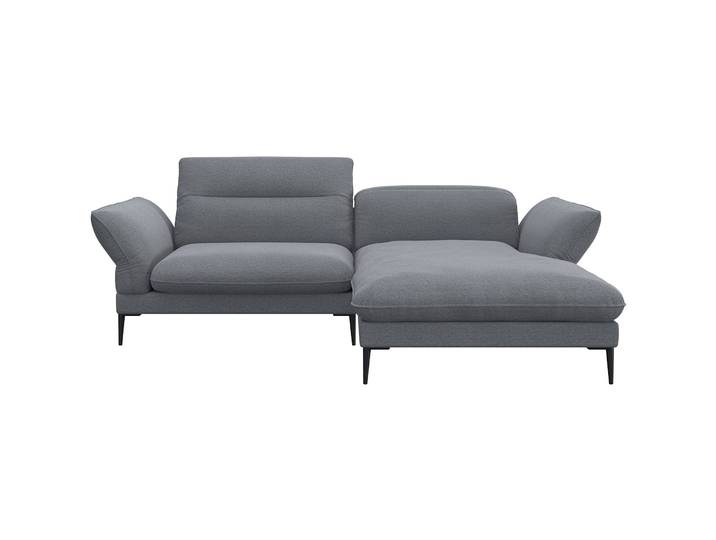 Ecksofa Tiara Stoff grau B 241 T 88 cm