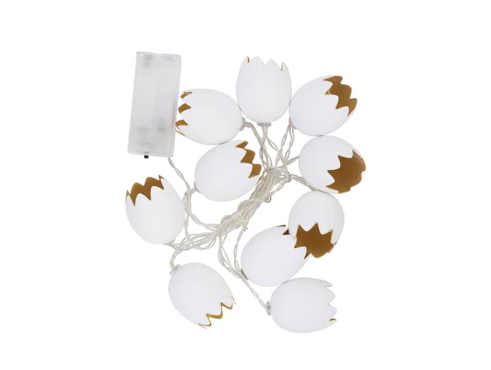 LED Osterdeko Lichterkette 175 cm warmweiss