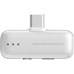 SmallRig S70-C1 Wireless Microphone with USB-C Adapter for Phones (White) 5719, Mikrofon
