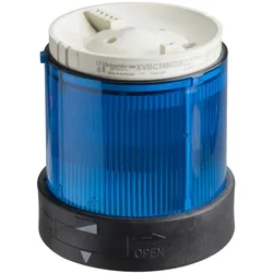 Schneider Electric XVBC2B6D Ø 70mm beleuchtete Einheit mit Lichtdiffusor, konstant, blau, IP65, 24 V