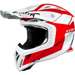 Airoh Aviator Ace 2 Iron, Motocrosshelm - Weiß/Rot - M