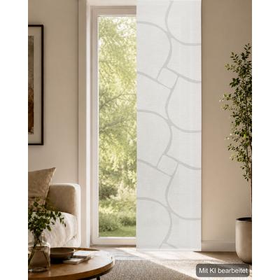 Schiebegardine HOME WOHNIDEEN "JAMIRO", wollweiß, B:60cm H:245cm, Polyester, Gardinen