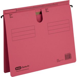 Elba Hängehefter 100555355, Sorte 81, A4, variabel, rot, Karton, 50 Stück