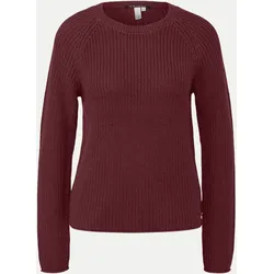 Basic Strickpullover Rot L