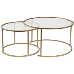 COUCHTISCHE mit Glasplatte 80/80/43 cm