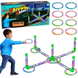 Ringo Wurfspiel für Kinder LED Leuchtende Reifen Pfosten