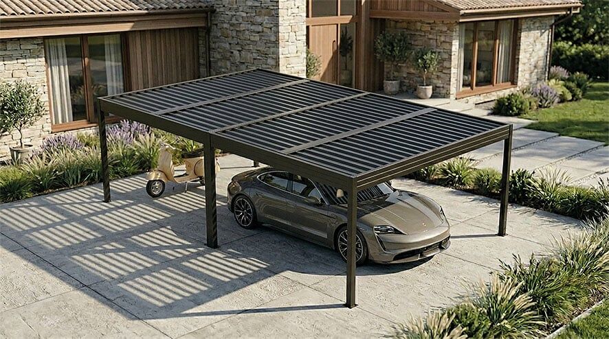 SunElements SunVaro Carport M 718 x 345 cm anthrazit-metallic