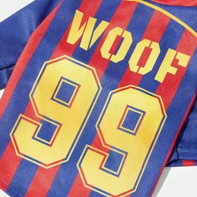 Fusion Finds Woof Dog Jersey Breathable Mesh Summer Sports Shirt For Dogs & Cats xxl