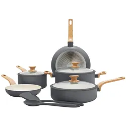 Greenpan Set Pentole, Pfannenset + Topfset, Grau