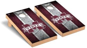 Skip's Garage Mississippi State MSU Bulldogs Vintage Cornhole Board Set