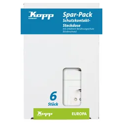 Kopp Schutzkontakt- Steckdose EUROPA arktis-weiß PROFI-PACK