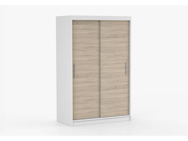 Schwebetürenschrank NEOMI 04 120 cm Weiß Sonoma Eiche
