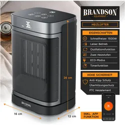 Brandson Heizlüfter, Heizlüfter, Schwarz