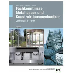 Fachkenntnisse Metallbauer und Konstruktionsmechaniker, Schulbücher von Jörg Schieck, Josef Moos, Peter Wollinger, Hans Werner Wagenleiter