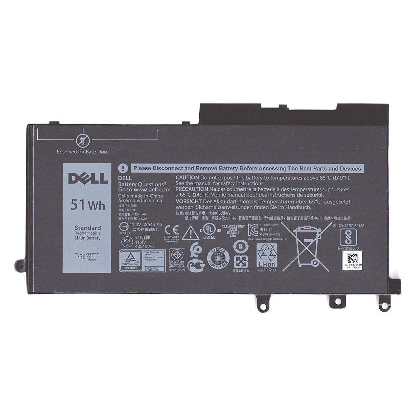 Dell Battery, 51WHR, 3 Cell (3 Zellen) (52TFC)