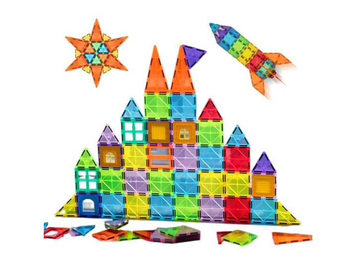 Relaxdays 100 blocs magnétiques pour enfants
