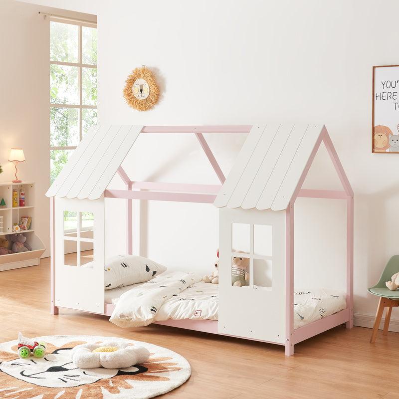 Kinderbett, Einzelbett, Kleinkindbett, Etagenbett, aus Massivholz, 90x200 cm