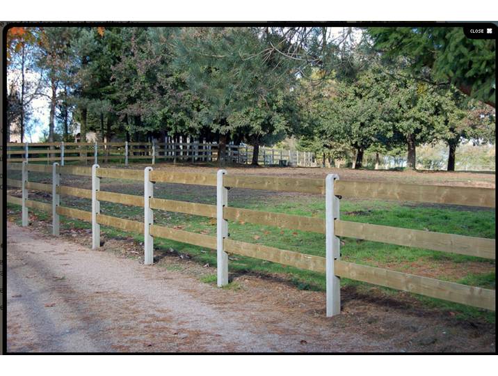Betonpaal Post & Rail hekwerk 230cm