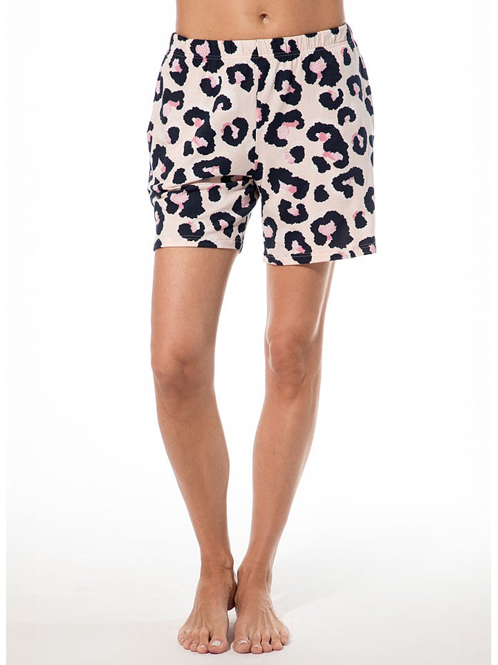 SHORT STORIES Pyjama-Hose in Rosa/ Schwarz - M
