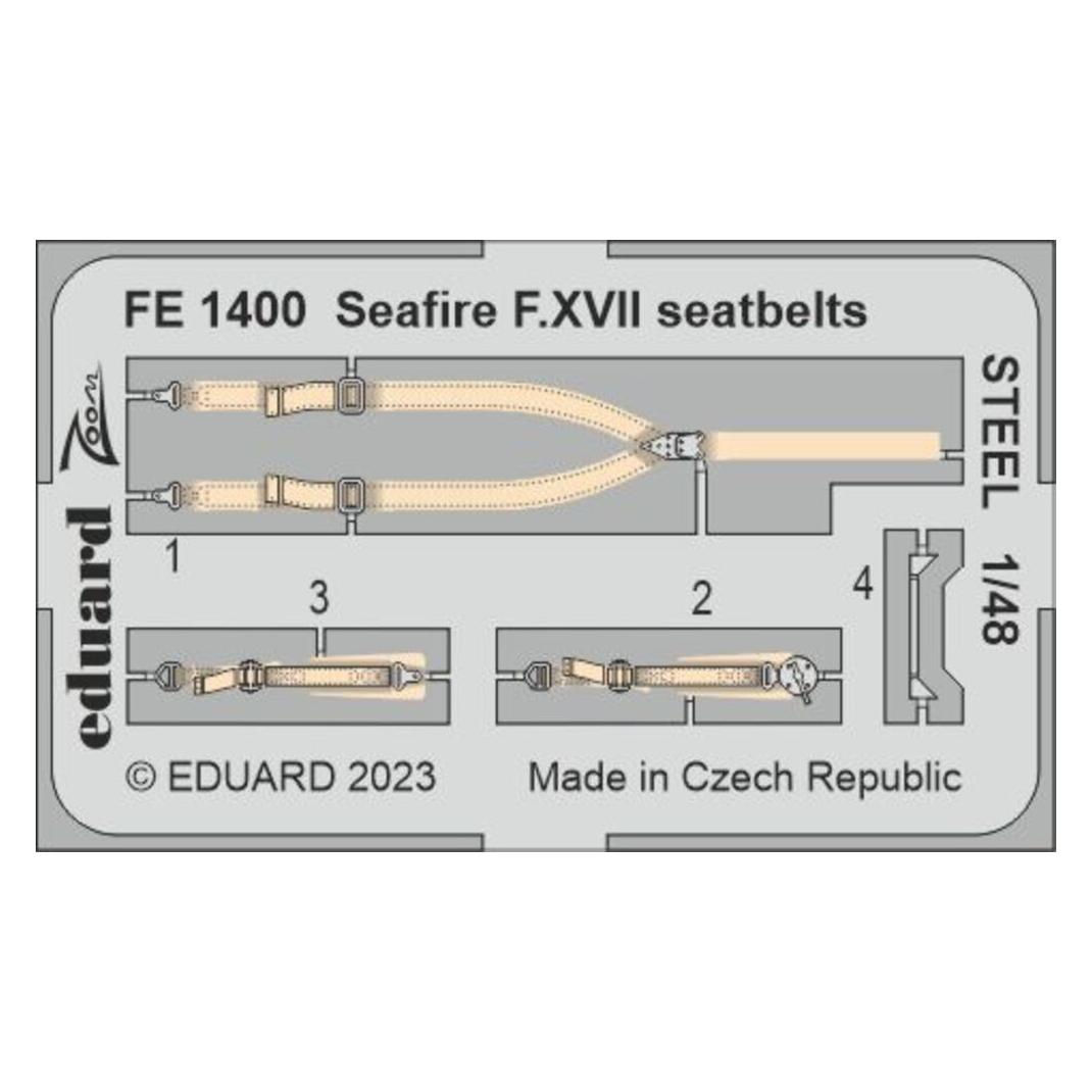 Eduard Seafire F.XVII seatbelts STEEL 1/48 (FE1400)