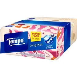 Tempo Taschentücherbox Original, weiß 4-lagig