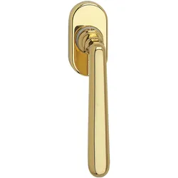 Marchesi, Fenstergriff, Fenstergriff ALT - WIEN - verdeckt geschr., VK 7 x 33 mm, Messing pol.