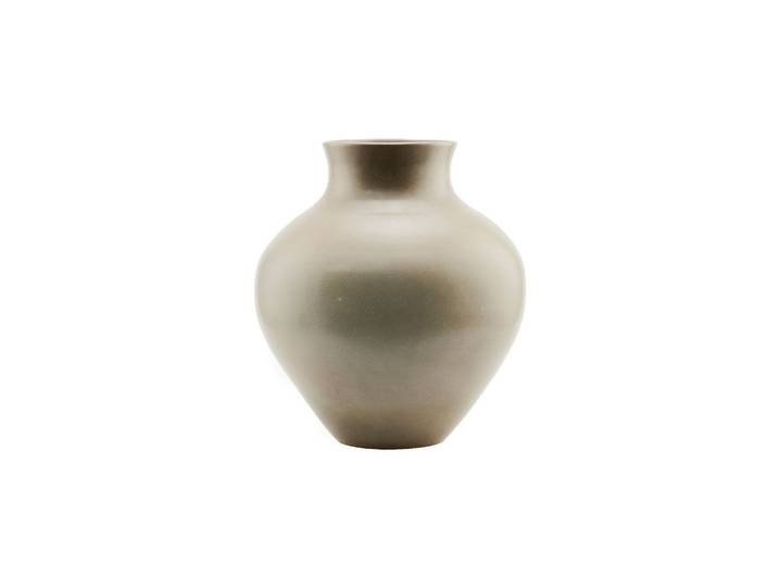Vase en céramique marron, à poser, rond, grand - House Doctor, Sa
